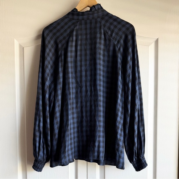 CAbi Ruffle Aberdeen Plaid Button Up Shirt - Picture 7 of 9